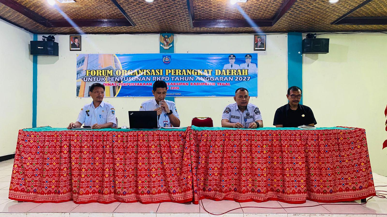 Berita Forum OPD Dinas Perpusip Kabupaten Tegal Tahun 2026 Perkuat Sinkronisasi Program dan Kegiatan Tahun 2027 Dinas Perpusip