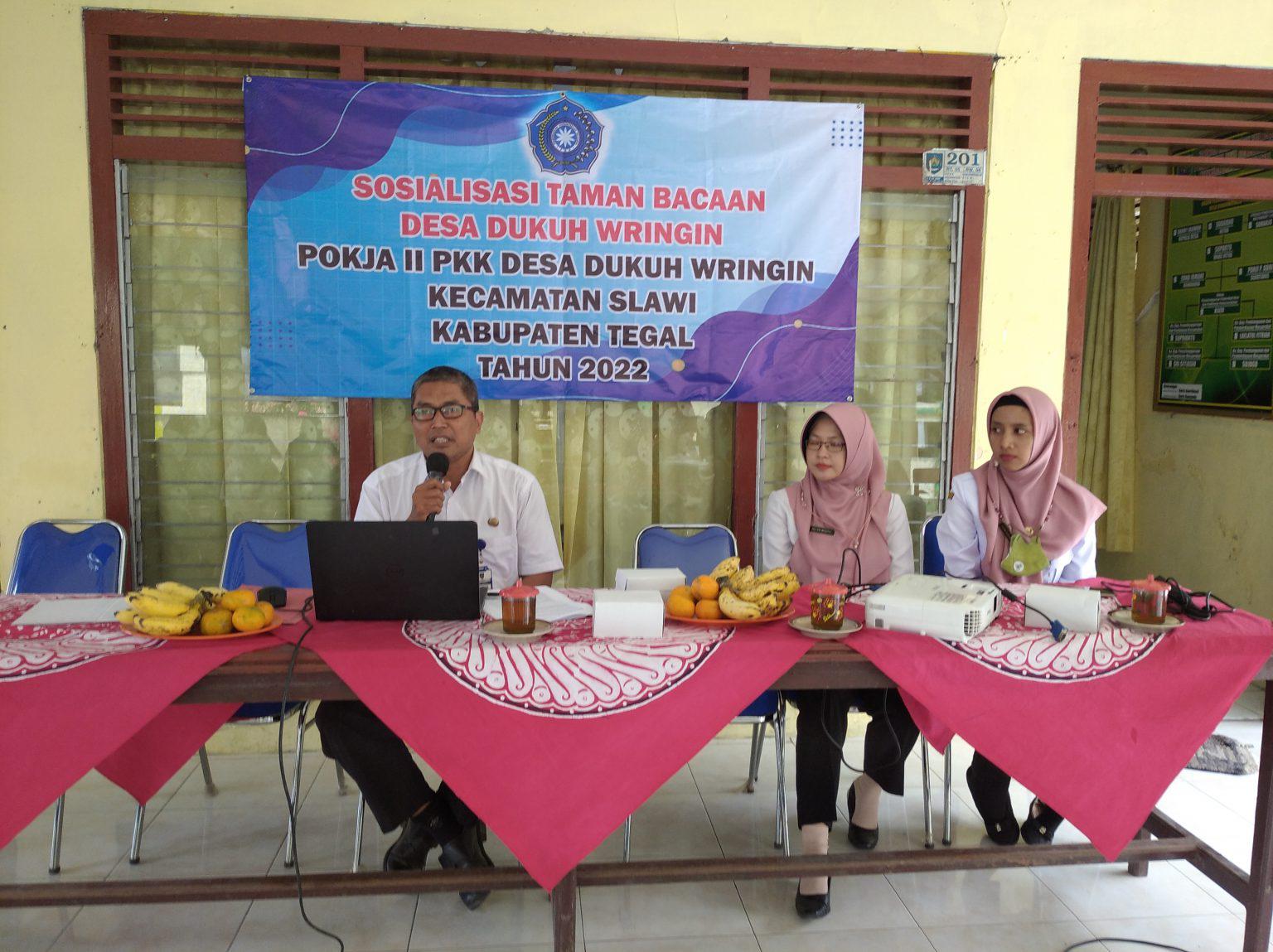 Berita Dinas Perpustakaan dan Kearsipan Kabupaten Tegal Jadi Narasumber Sosialisasi Taman Bacaan Masyarakat di Desa Dukuhwringin Dinas Perpusip